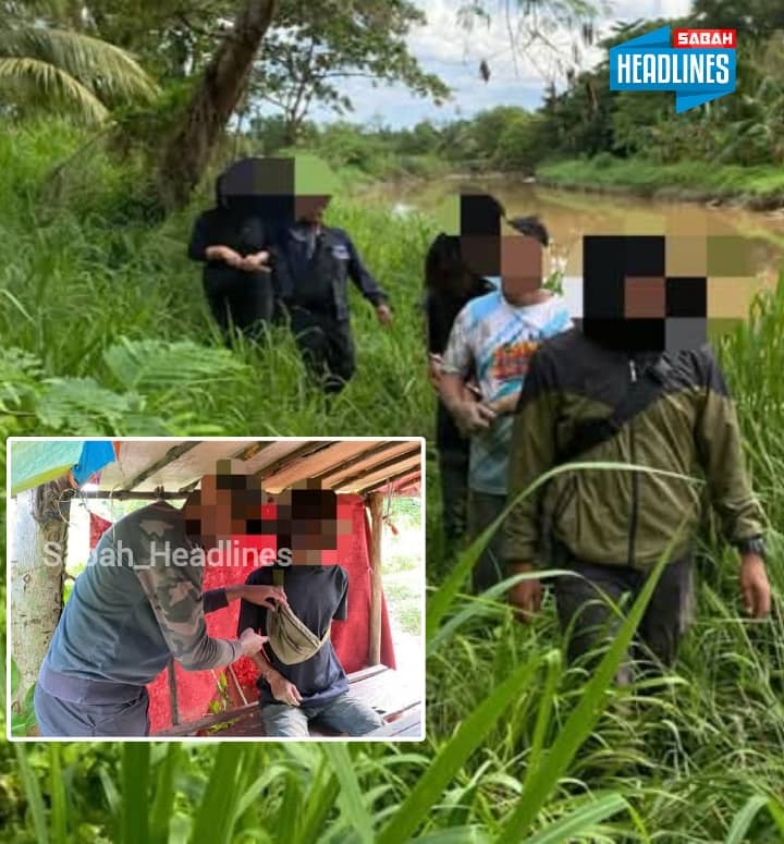 Polis menahan lelaki terlibat dalam penyalahgunaan dadah di kawasan belakang taman perumahan PPR Batu 4 Jalan Utara